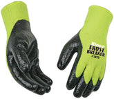 Frost Breaker 1875-XL High-Visibility High-Dexterity Protective Gloves, Men's, XL, Keystone Thumb, Knit Wrist Cuff